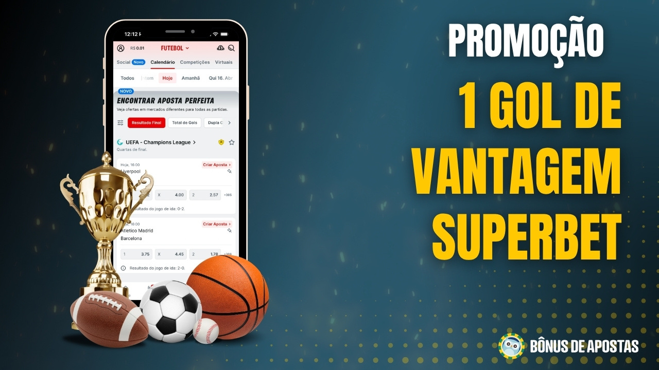 1 gol de vantagem superbet