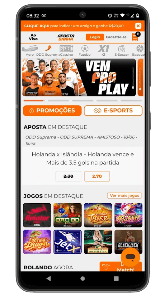 3 abra o app aposta ganha