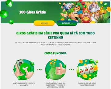 300 giros gratis brazino