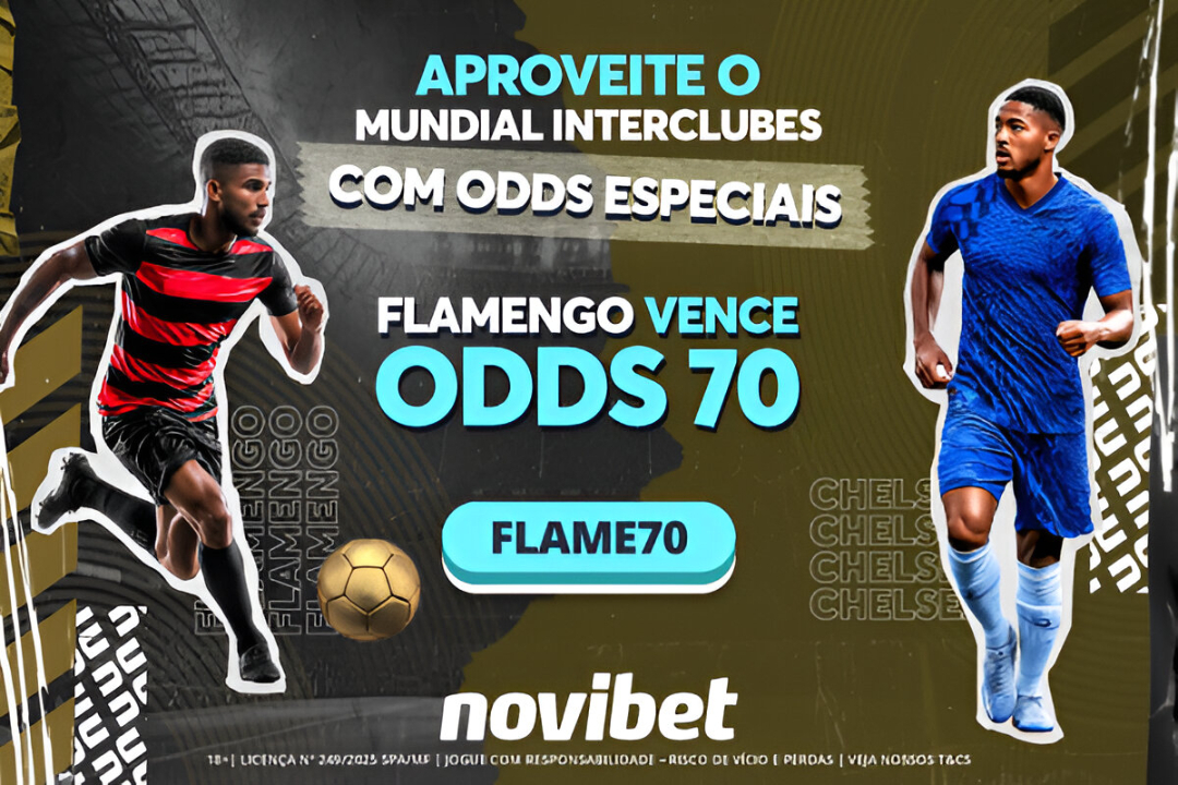 Novibet oferece odds 70 para vitória do Flamengo no Mundial de Clubes