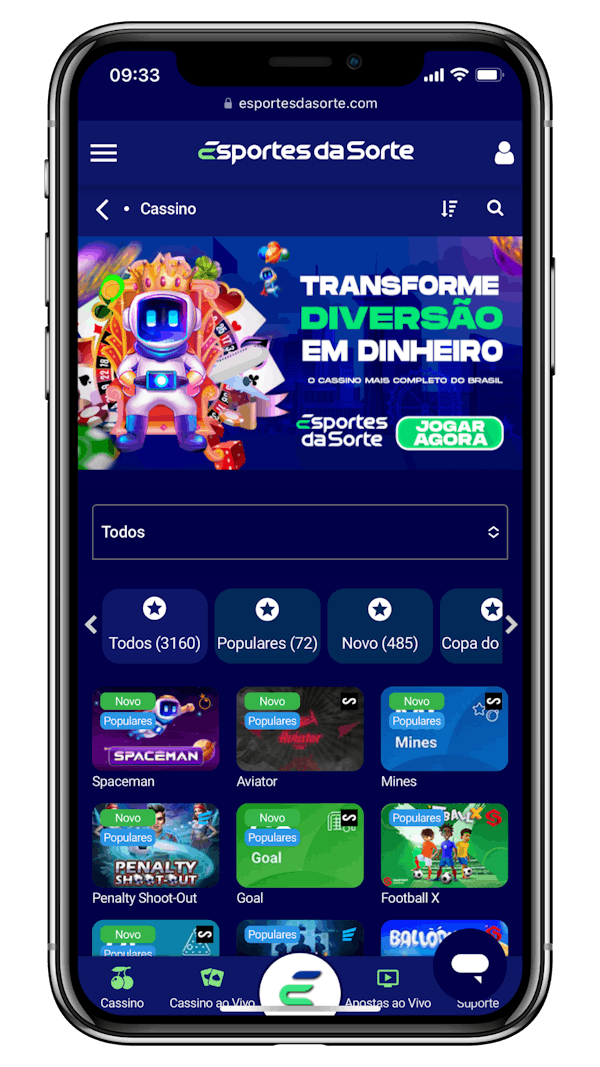 Esportes da Sorte app: Como apostar e jogar pelo celular