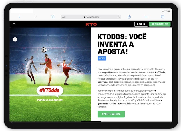 Site de apostas KTO Brasil