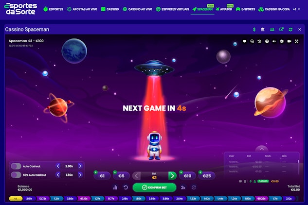 Esporte da Sorte Spaceman: como jogar em 2023?