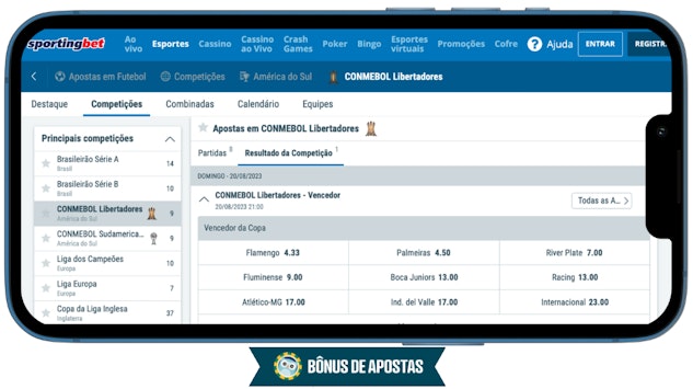 imagem mostrando teste de apostas esportivas na sportingbet