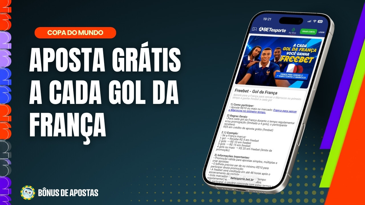 Aposta gratis gol da franca betesporte