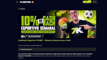 Bet7k cashback esportivo