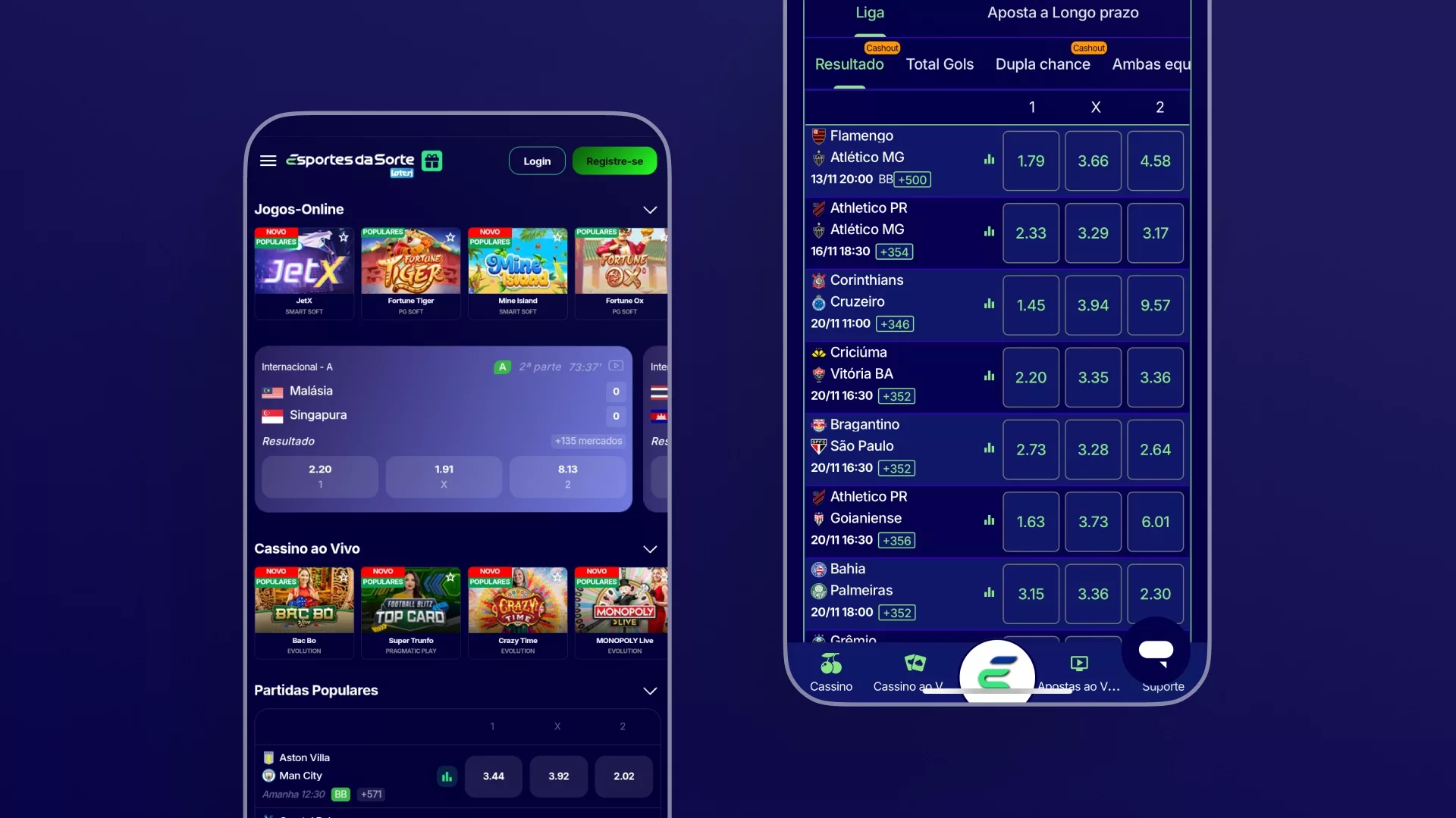 Capa aplicativo esportes da sorte