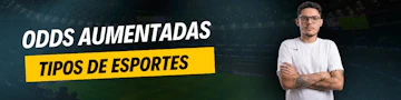 Odds aumentadas tipos de esportes